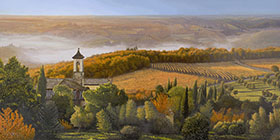 Italian Landscape Oil Painting by Pat Pauley